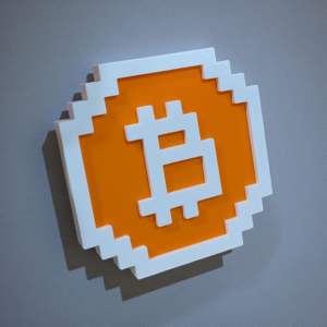 8 Bit Bitcoin Wall Art